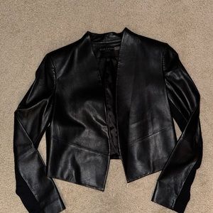 Alice + Olivia Harvey Leather Jacket size L